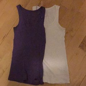Aeropostale Purple and white tank top